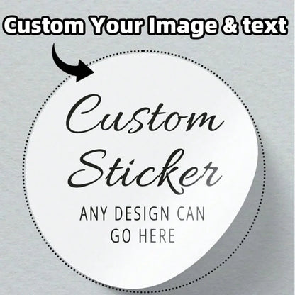 1/60/120pcs  Custom Round Waterproof Custom Stickers,  Personalizable with Logo/Image/Text, for Any Occasion