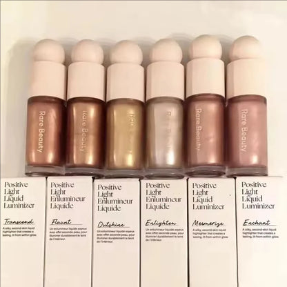 Rare Beauty Light Silky Touch Highlighter Soft Pinch Liquid Blusher Positive Light Lqiuid Luminizer Lasting Oil Control Makeup
