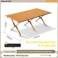 Outdoor Folding Camping Table Lightweight Compact Camping Picnics Portable Wooden Picnic Table Backyard Parties Beach Trips