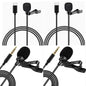MC01 Portable 1.5m Wired Mini Microphone Type C For Phone PC Laptop Metal Clip-on Lavalier USB mic 3.5mm Condenser Microphone