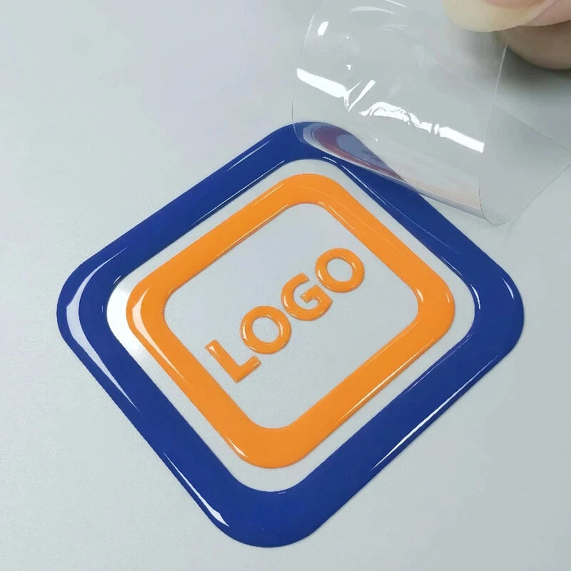 50pcs Custom Stickers Logo Personalized Sticker Wedding Labels 3D Transfer UV DTF Customized Waterproof Name DIY Gift Car Bottle