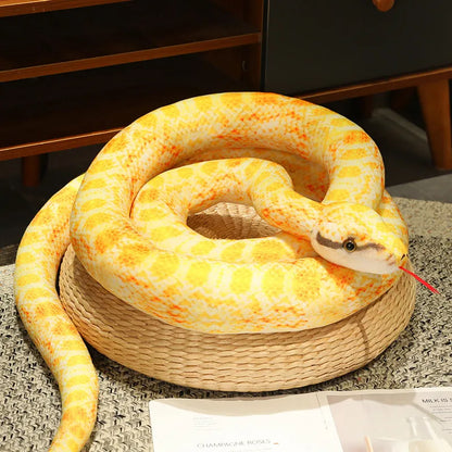 Stuffed Snake 300cm Real Life Snake Plush Toy Giant Boa Cobra Simulation Long Snake Plush Doll Creative Decor Birthday Gifts