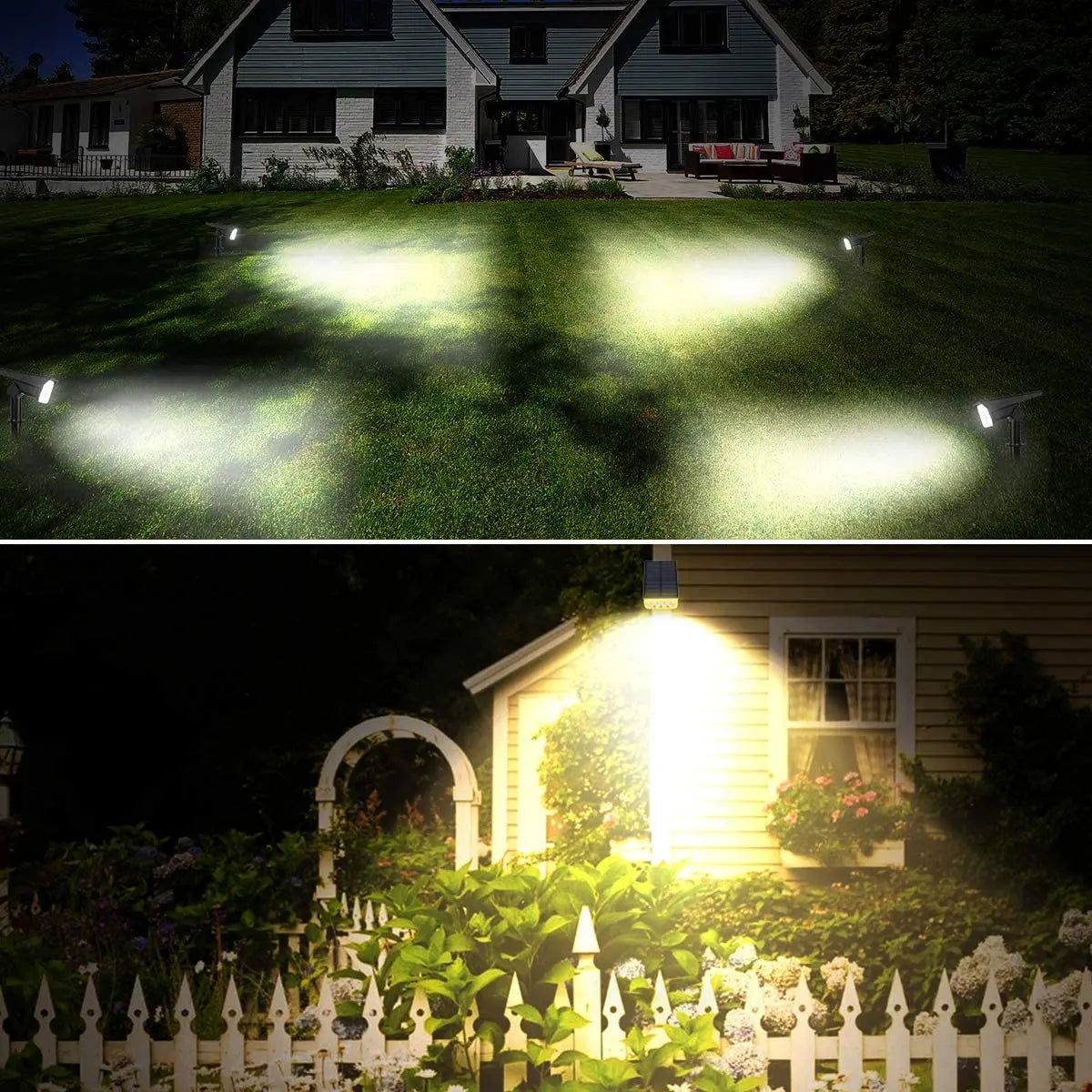 1/2/4PCS Solar Power Light Adjustable Light Temperature Solar Garden Light outdoor IP65 Solar Lamp Super Bright Solar Spotlight
