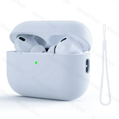 Dla AirPods Pro 2 Etui Płynny Silikon Pokrowiec Na AirPods 3 Pro 2 Etui Miękkie Słuchawki Ochronne Funda dla AirPod Pro 2 Pro2 Pokrowiec
