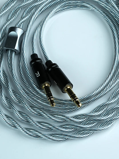 Trusted-50 Dual 3.5mm Upgrade Cable 3.5mm/4.4mm Balanced for Sennheiser HIFIMAN Audeze DENON SONY Fostex Headphones
