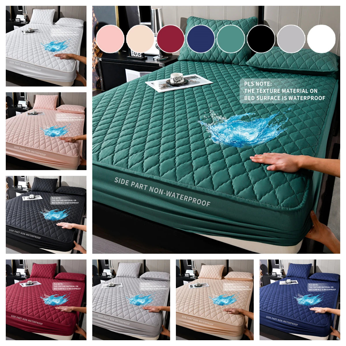 A Soft, Luxurious, High-Quality Mattress Cover  That Is Breathable and Cool, Liquid/Stain Resistant. a Mother's Day Family Gift. Machine Washable. Features Tight Elastic Edging, Pet-Friendly,