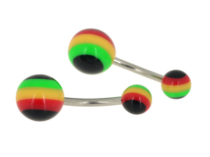 5pcs/lot Black White Sexy Belly Bars Body Piercing Button Ring Navel Barbell Jewerly Lip Piercing Unisex Fashion Jewelry