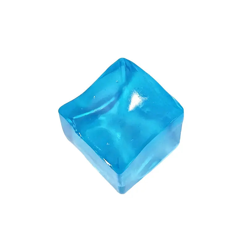 Summer Refreshing Water Cube Squeezable Stress Relief Toy Washable TPR Transparent Stress Relief Squeezable Soft Squishy Block