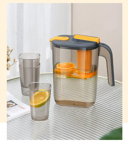 Large Capaci Cold Water Pot Heat Resistant Drop Proof Fruit Tea Barrel Beverage Ice Water Bottle for Frie Home Use