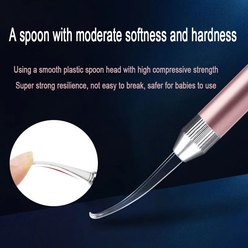 Ear wax remover with light LED Wax Removal Luminous Ear Scoop Cleaner Handy Ear Picking Tool for Hygiene and Health