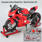 XLG 1:7 Ducati Panigale V4S Motorcycle Model - Alloy Die-Cast with Smoke Effect & Light/Sound Official Licensed Collector‘s Gift
