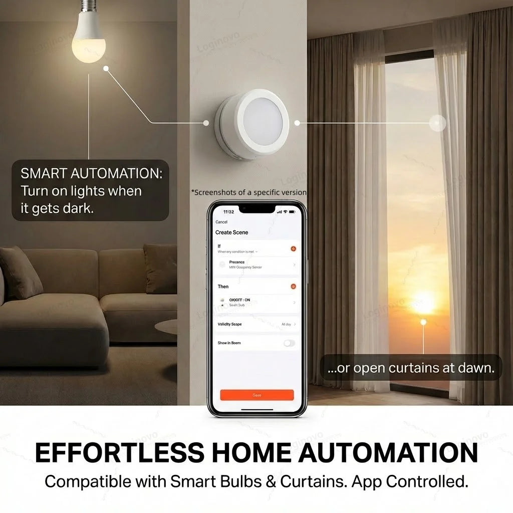 ZigBee Light Sensor Illumination Brightness Detector Illuminance LUX Tracking Home Automation With Smart Life TUYA Z2M Linkage