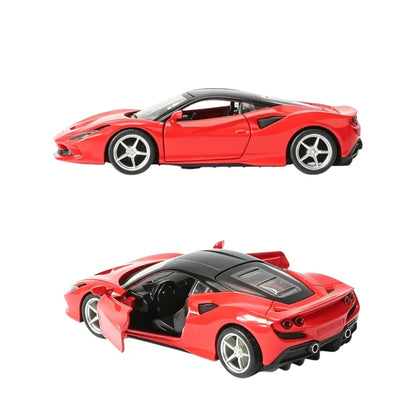 1:36 Simulated Alloy Sports Car Model, Reversible Openable Sports Car Decoration, Boy's Toy Car, Collectible Car Model, Bagged