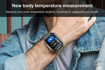 2026 Męski Zewnętrzny Smartwatch Monitor Zdrowia Wojskowy Bezprzewodowe Połączenia Fitness Wodoodporny Sportowy Smartwatch Na Telefony IOS Android