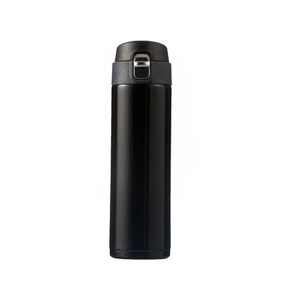 Creative Bullet Lid Thermos Cup, Simple Solid Color Direct Drinking Water Bottle, Durable Practical for Students School Use