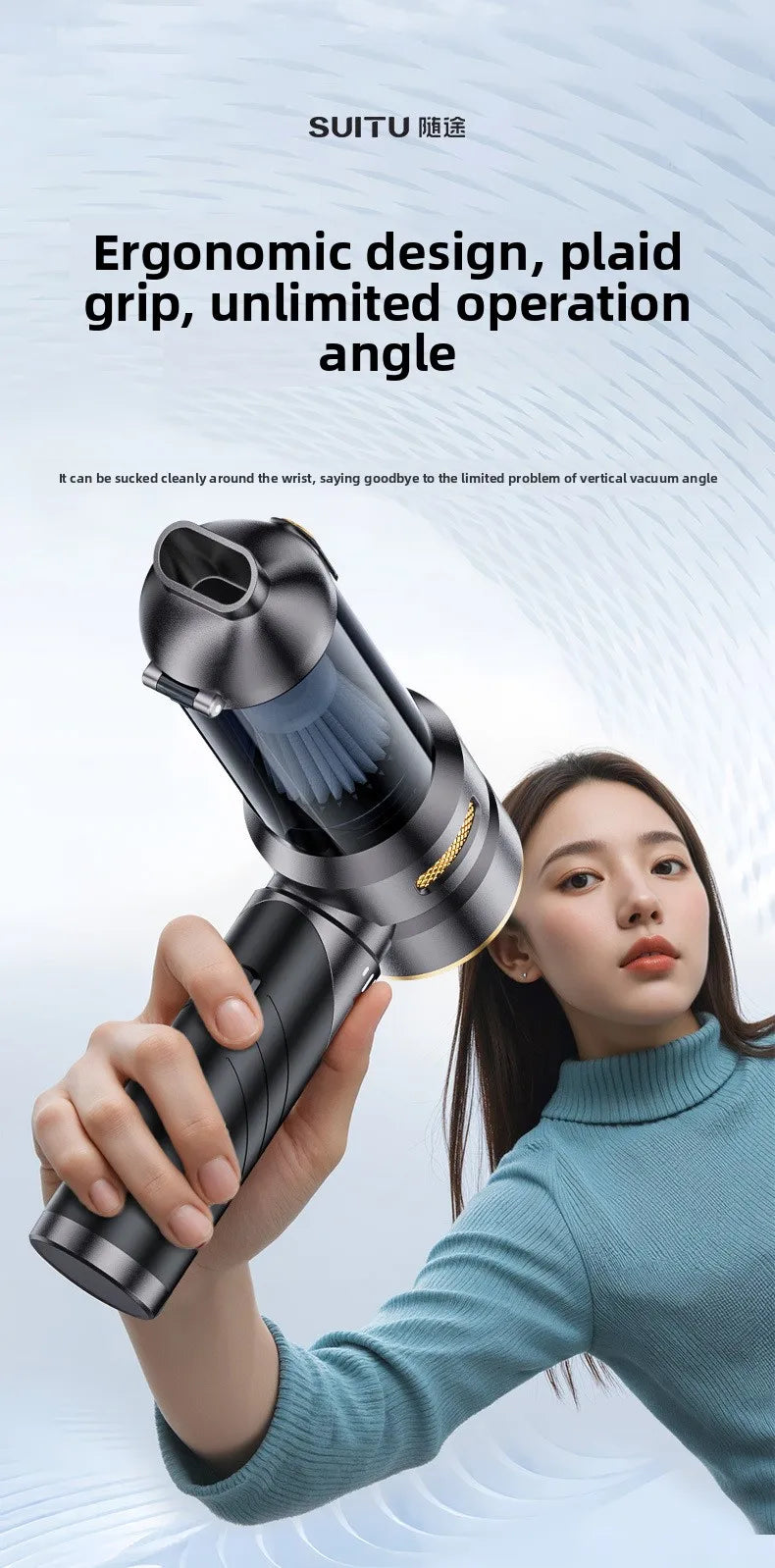 Portable Wireless Handheld Car Vacuum Cleaner Brushless High Power Air Duster Cleaner For Vehicle And Household Appliance