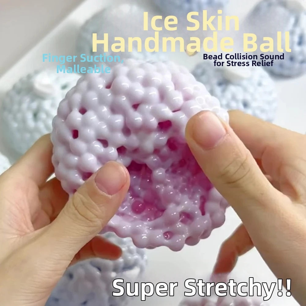New Shapeable Vacuum Squishy Slow Rising Noisy Sand Squeeze Toy Soft Anxiety Relief Sensory Toys for Stress Relief