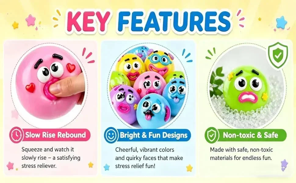 //NEW Smushers Squishy Soft Moldable Cute Slow Rise Squeeze Toy Adult Fun gifts toy Curiosities Dog Face Swap Squishy Toy,