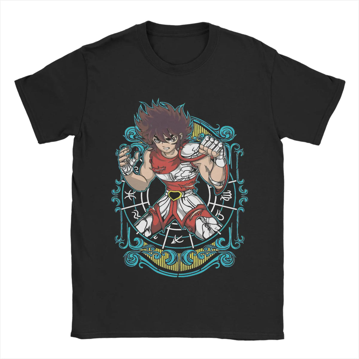 Knights of The Zodiac for Men Women T Shirt Anime Fashion Tee Shirt Short Sleeve Round Neck T-Shirt Cotton Gift Idea Clothes
