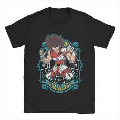 Knights of The Zodiac for Men Women T Shirt Anime Fashion Tee Shirt Short Sleeve Round Neck T-Shirt Cotton Gift Idea Clothes