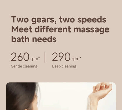 DOCO Electric Shower Brush Foot trimmer Multi functional Back Rubbing Massage Body Rubbing Towel Long handled Back Brushing Tool