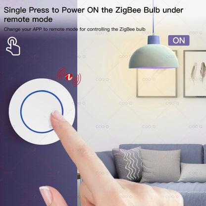 Ewelink Zigbee Smart Push Button Wireless Switch App Remote Control Automation Scenario Switch Work with Zigbee Gateway