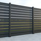 Modern Aluminum Privacy Louver Slat Fencing Panel Powder Coated Garden Fence Boundary Wall for Yard Balcony Patio Outdoor