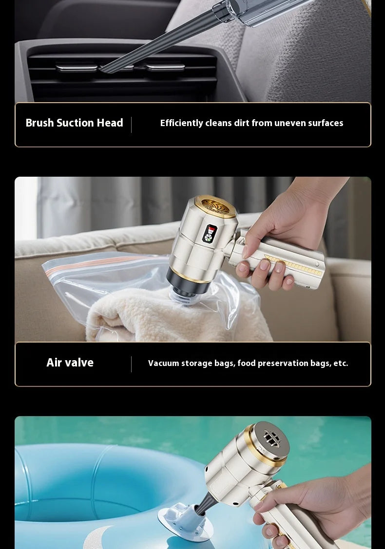 Car Vacuum Cleaner High Power Portable Handheld Wireless Brushless Motor Cleaning Machine Powerful Air Duster for Home Appliance