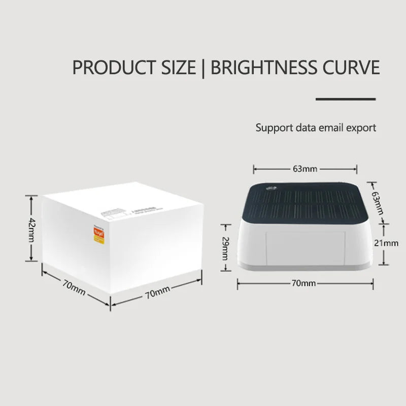 Waterproof Outdoor Brightness Detector With Real Time Luminance Monitoring Solar Light Sensor Tuya Zigbee IP65