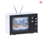Mini Retro TV Miniature Ornaments DollHouse Toy Ornaments 5.7 * 2.4 * 3.4cm