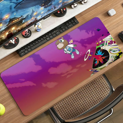 Singer K-Kanye W-West Mouse Pad Non-slip Desk Mat PC Laptop Accessories Rubber Office Keyboard Large Gamers Decoracion