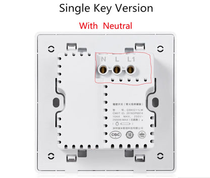 Aqara Smart Wall Switch D1 ZigBee Light Switch Button Smart Home Remote Control Fire Wire With /NO Neutral For Mi Home Homekit