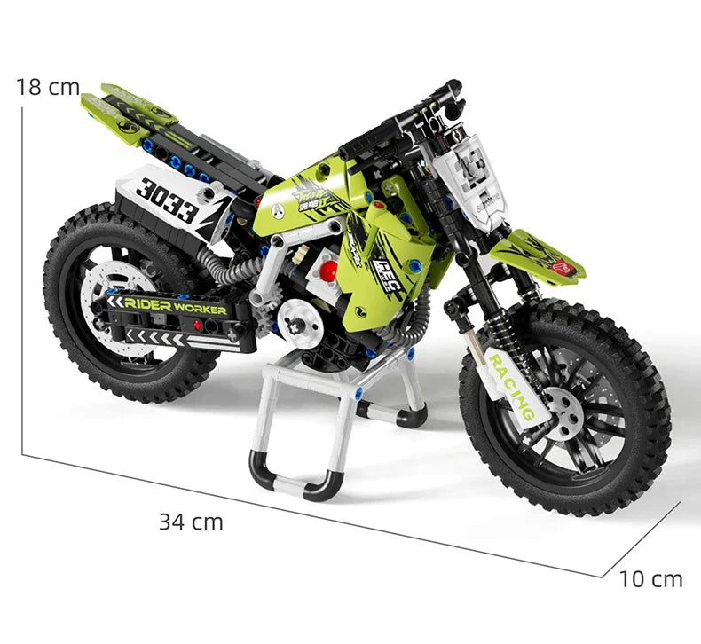 Creative Motorcycle Toy Building Block Set STEM Construction Kit for Boys, Girls and Adults Collectible Motorcycle Models