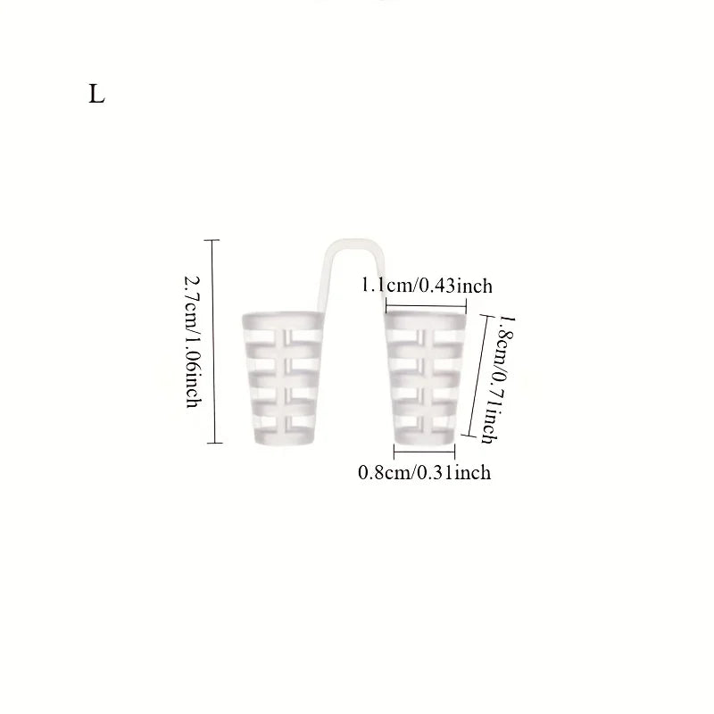 Snore Reducing Devices, 5 Sizes x 2, Nose Expander for Improved Sleep and Breathing Assistance, Formaldehyde-Free, Safe