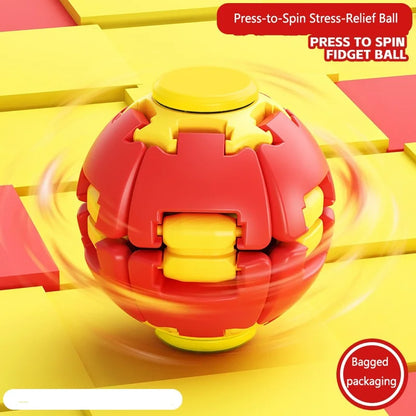 New Fingertip Rotating Ball 3D Printing Stress Relieving Ball Pressing Rotating Fingertip Gyroscope Puzzle Portable Fun Toy