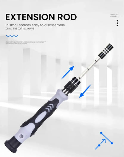 115 in 1 Multifunctional Screwdriver Set Electronic Repair Tools for Computer Phone and Household Use Insulation Screwdriver Kit