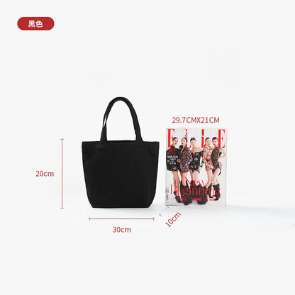 Wholesale 50pcs/Lot Reusable Canvas Tote Bags Custom Logo Shopping Bags Bulk Promotional Eco-Friendly Cotton Grocery Bags
