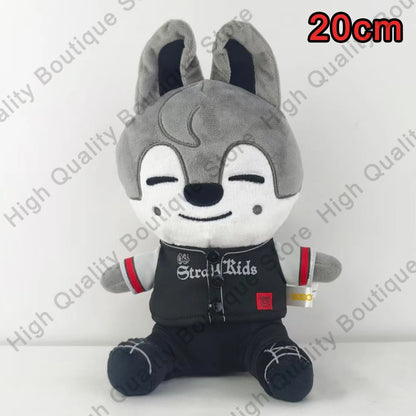 8pcs Skzoo Plush 25cm Kpop Cartoon Stuffed Animal Plushies Stray Kids Plush Doll Toys Kawaii JYP Adults KZ Fans Keychain  Gift