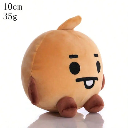 LINE FRIENDS BT21 Kpop Anime 10–24 Cm Cartoon Plush Toy Backpack: Cute Korean-Style Doll—Perfect for Christmas and Birthdays