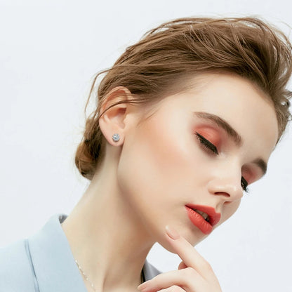 50pcs/Bag 925 Silver Stainless Steel Earring Studs Blank Post Base Pins With Earring Plug Findings Ear Back For Jewelry Making