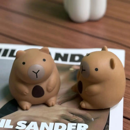 Little Chubby Capybara Squeeze Toys Cute Capibara Slow Rebound Release Squeeze Toy Kapibara Stress-relieving Mini Fidget Toys