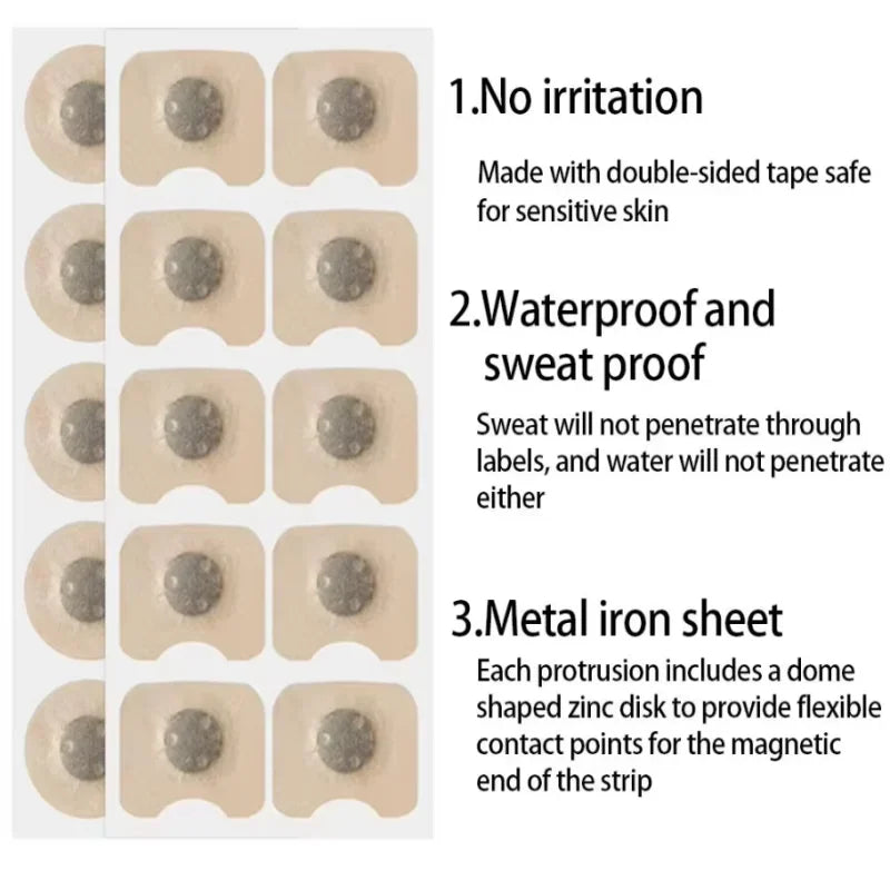 30/60/90/150Pcs Nose Breath Patch Magnetic Suction Iron Nasal Strips Increase Air Improve Sleep Quality Reduce Snoring Tools