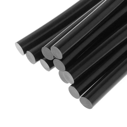 Do łączenia elementów o dużej wytrzymałości z metalu, plastiku, gumy, drewna i do napraw Czarny Wkład klejowy Wysoka temperatura 11X200MM Laski kleju
