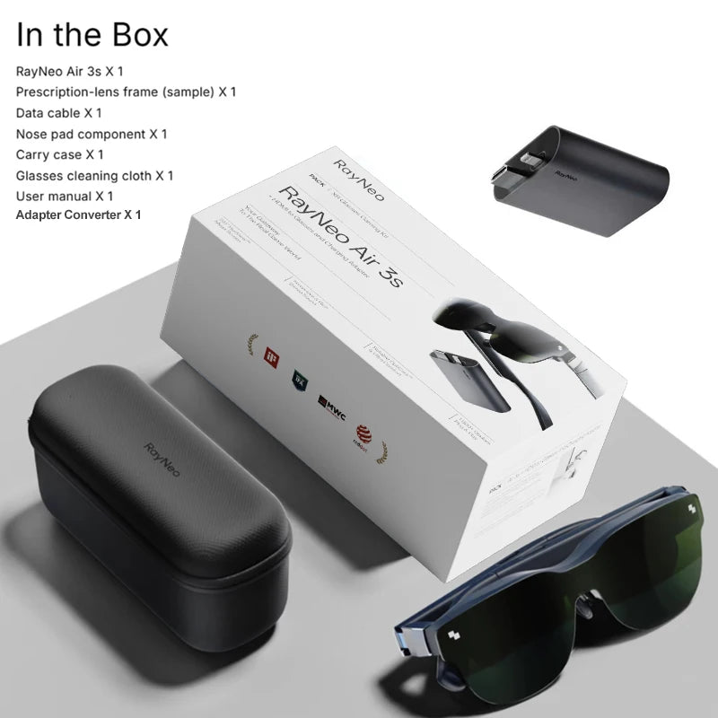 TCL RayNeo Air 4 /Air 4 PRO /Air 3S/2S Inteligentne okulary AR 201-calowy Micro OLED 3D HD Prywatne Kino do telefonu, komputera, konsoli do gier