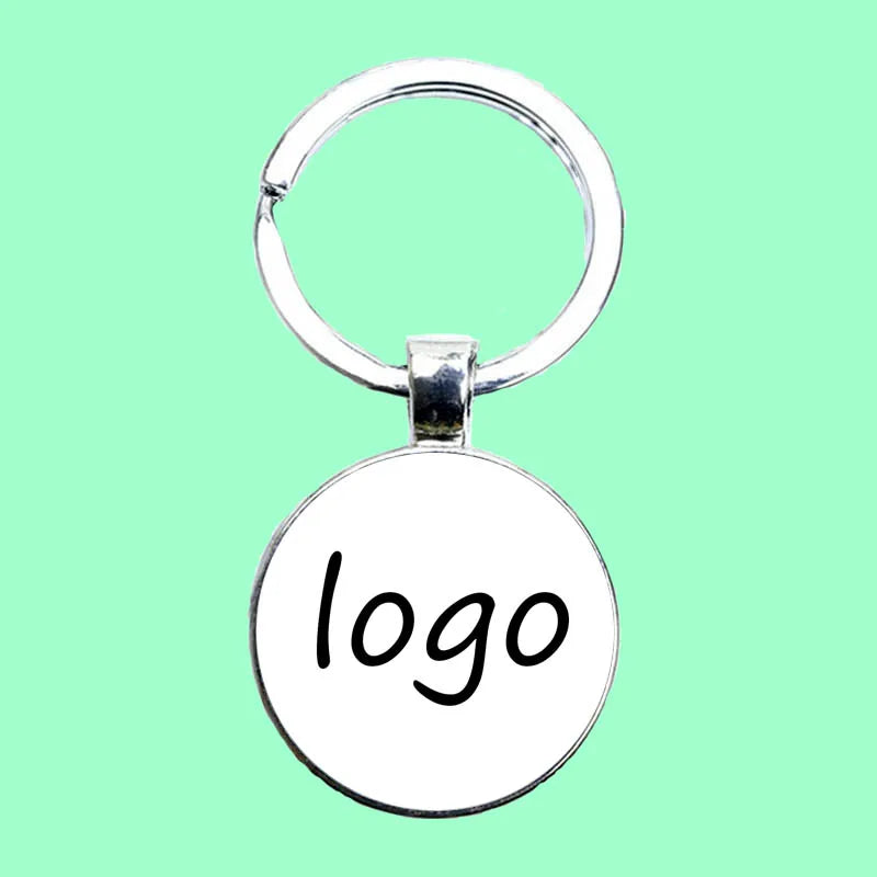 DIY Custom Color Pendant Keychain, Custom Personalized Logo Keychain, Custom Black and White Photo Keychain