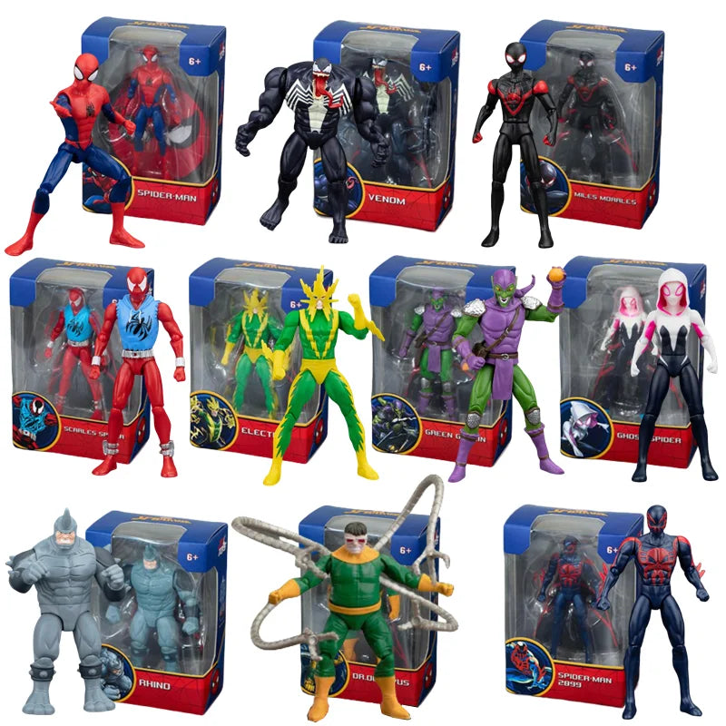 ZD Toy Spider-man BASE AGGREGATION GAMEPLAY ELECTRO GREEN GOBLIN Miles Morales Collection Infinity Saga Figure Toy