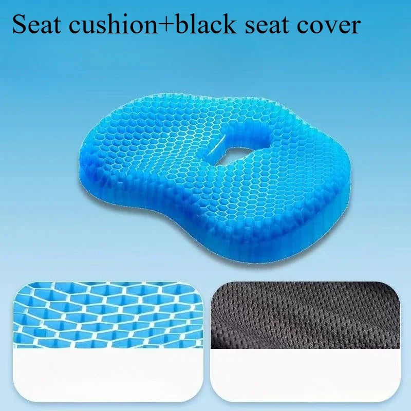 Gel U-shaped Seat Cushion, Comfortable Soft Ergonomic for Long Sitting, Multifunctional Chair Cushion