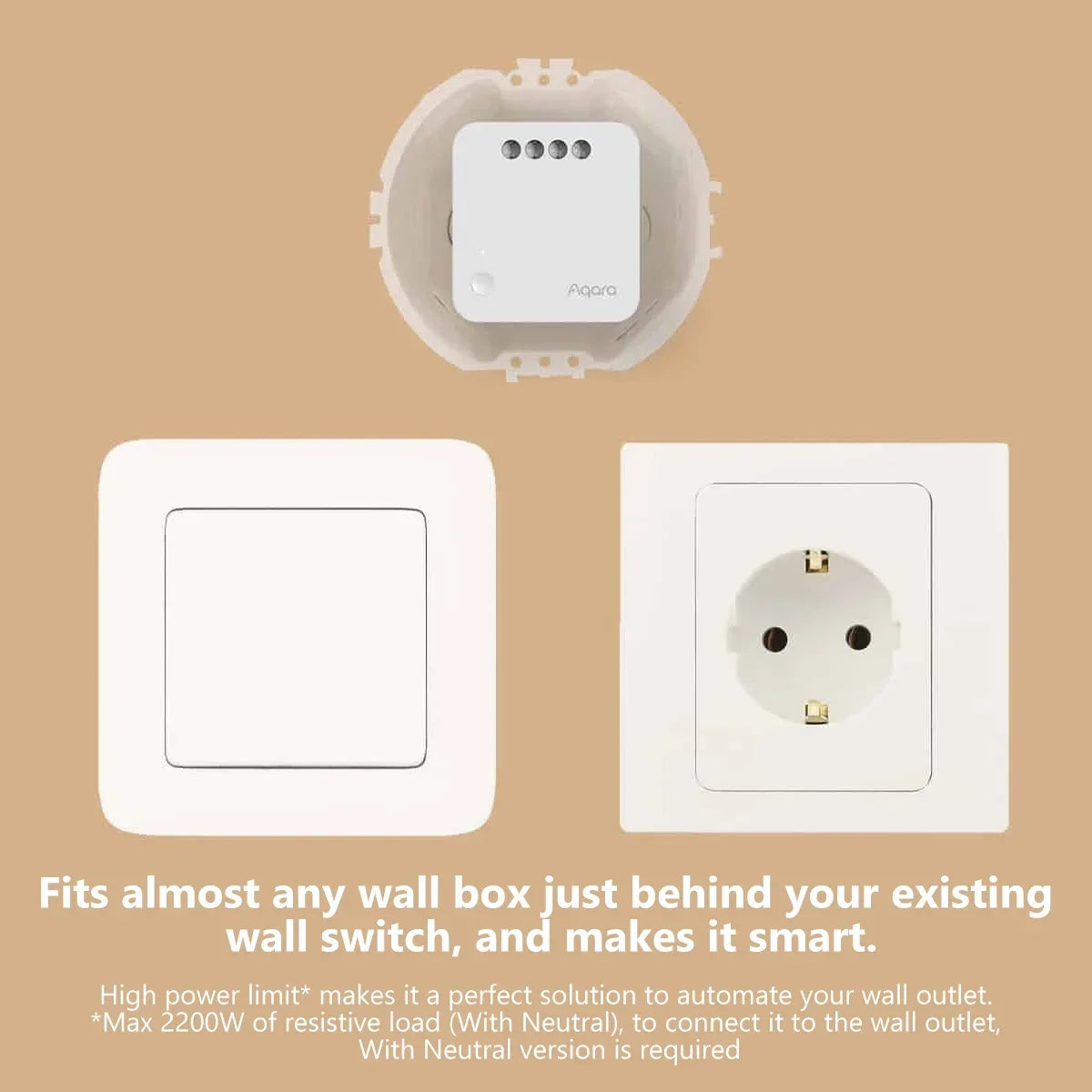 Aqara Single Switch module T1 Zigbee 3.0 No Neutral Single Channel Relay Controller for Smart Home Timers Remote Control Homekit