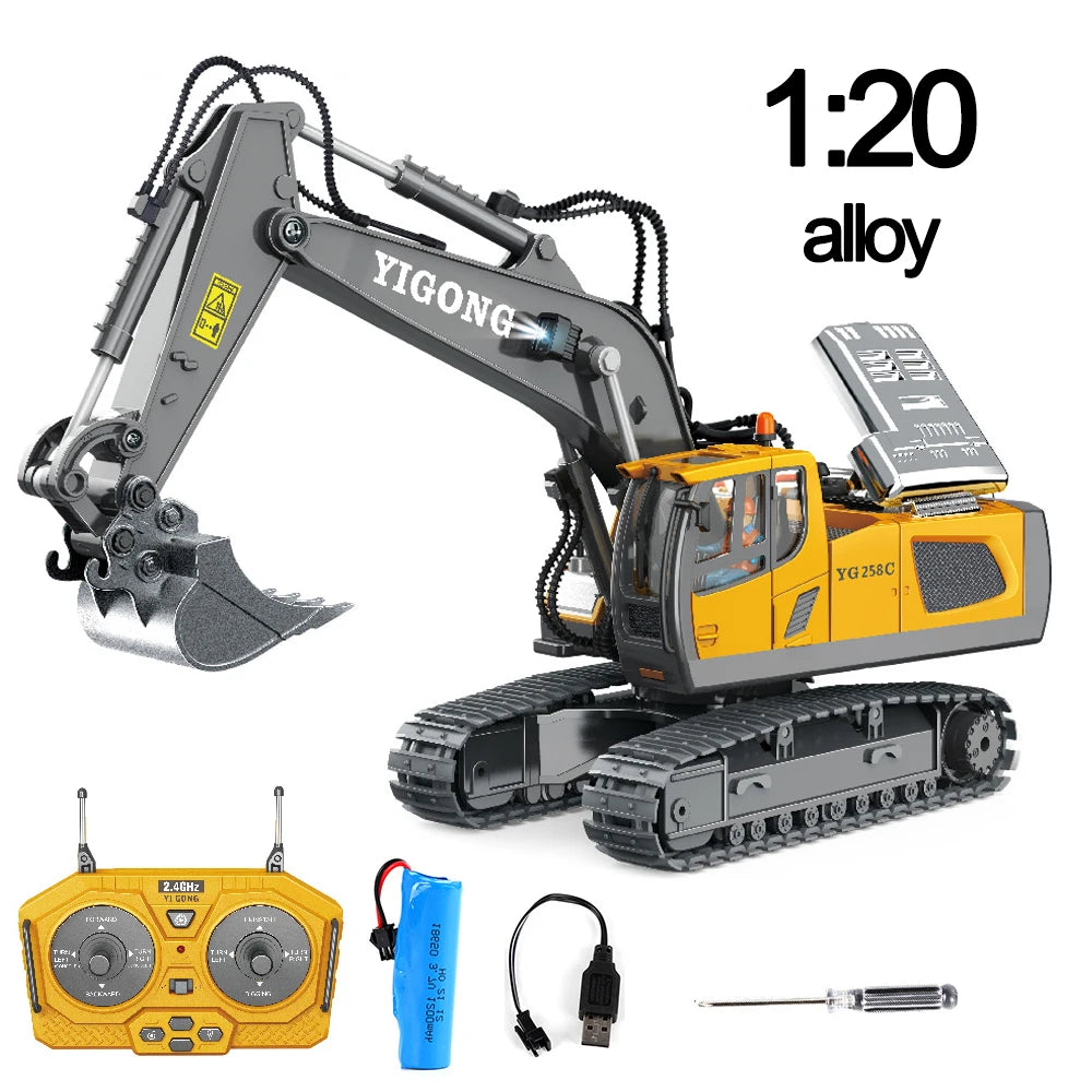 Children RC Car Toys Remote Control Car Toys For Boys Radio Control Excavator Dump Truck Bulldozer Electric Car Kids Toys Gift