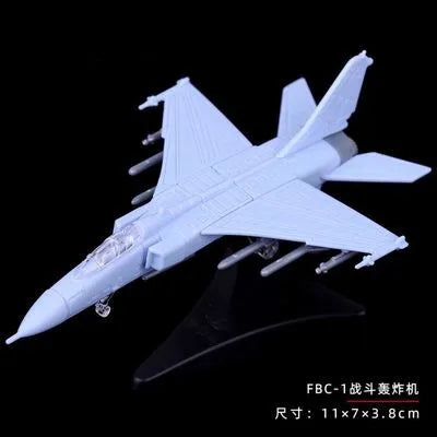 4D 27 Styles 1:144 Fighter Assembly Model Plastic Glue Free Plane Armed Helicopter Reconnaissance Aircraft Model Toy